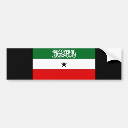 Somaliland Flag Bumpersticker (Voorkant)