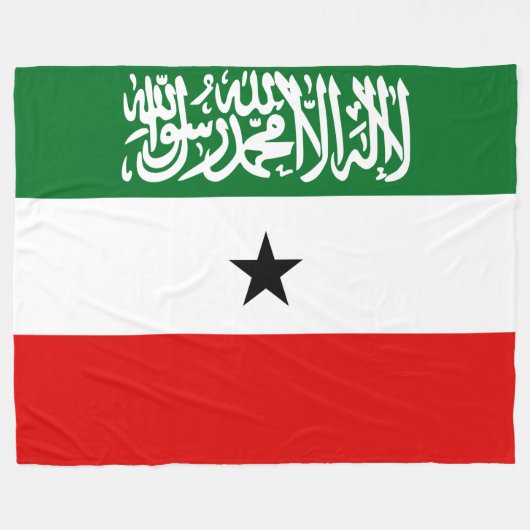 Somaliland Flag Fleece Deken (Voorkant (Horizontaal))