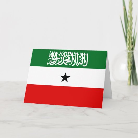 Somaliland Flag Kaart (Voorkant)