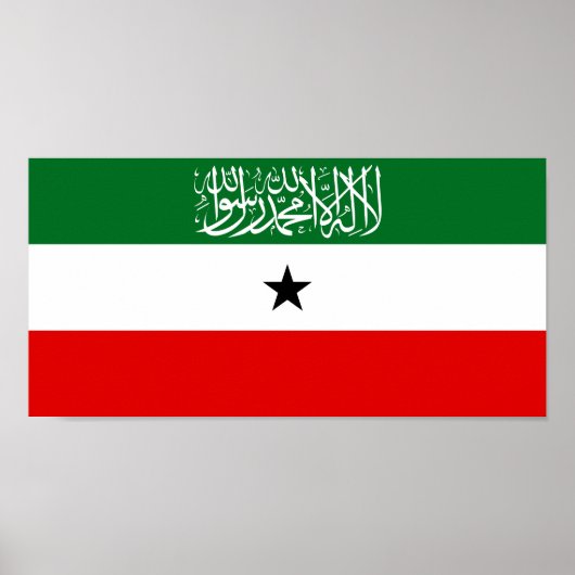 Somaliland Flag Poster (Voorkant)