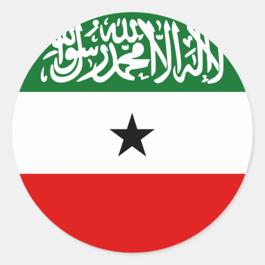 Somaliland Flag Ronde Sticker (Voorkant)