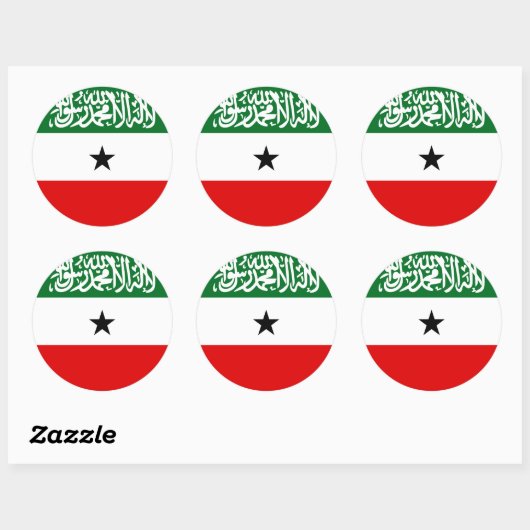 Somaliland Flag Ronde Sticker (Vel)