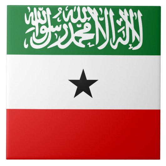 Somaliland Flag Tegeltje (Voorkant)