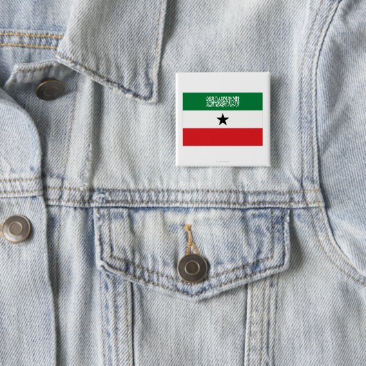 Somaliland Flag Vierkante Button 5,1 Cm (In situ)