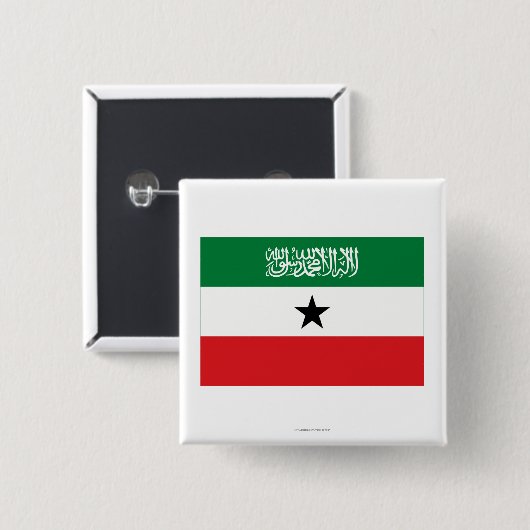 Somaliland Flag Vierkante Button 5,1 Cm (Voorkant /achterkant)