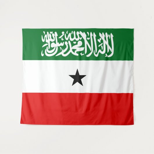 Somaliland Flag Wandkleed (Voorkant (horizontaal))