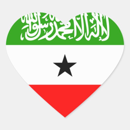 somaliland hart sticker (Voorkant)