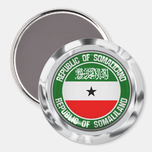 Somaliland Round Emblem Magneet (Voorkant / Achterkant)