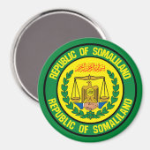 Somaliland Round Emblem Magneet (Voorkant / Achterkant)