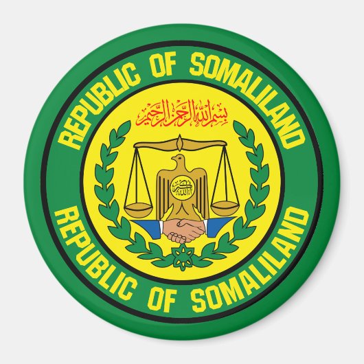 Somaliland Round Emblem Magneet (Voorkant)