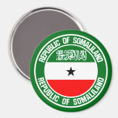 Somaliland Round Emblem Magneet (Voorkant / Achterkant)