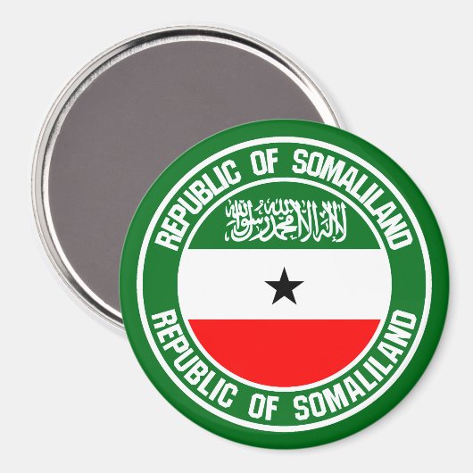 Somaliland Round Emblem Magneet (Voorkant / Achterkant)