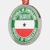 Somaliland Round Emblem Metalen Ornament (Links)