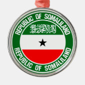 Somaliland Round Emblem Metalen Ornament (Voorkant)