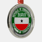 Somaliland Round Emblem Metalen Ornament (Rechts)