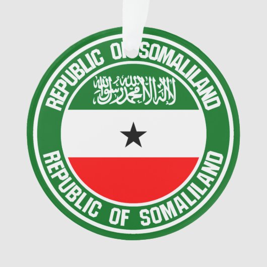Somaliland Round Emblem Ornament (voorkant)