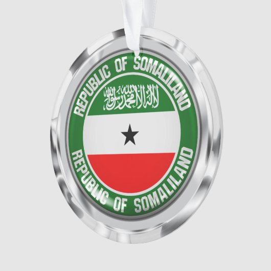 Somaliland Round Emblem Ornament (voorkant)