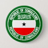Somaliland Round Emblem Ronde Button 7,6 Cm (Voorkant)