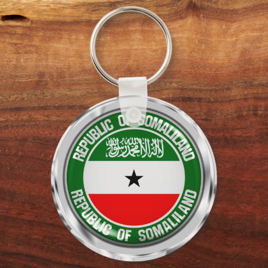 Somaliland Round Emblem Sleutelhanger (Voorkant)