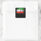 Somaliland Shirt Geschenk Land Vlag Patriottisch Vierkante Sticker (Tas)