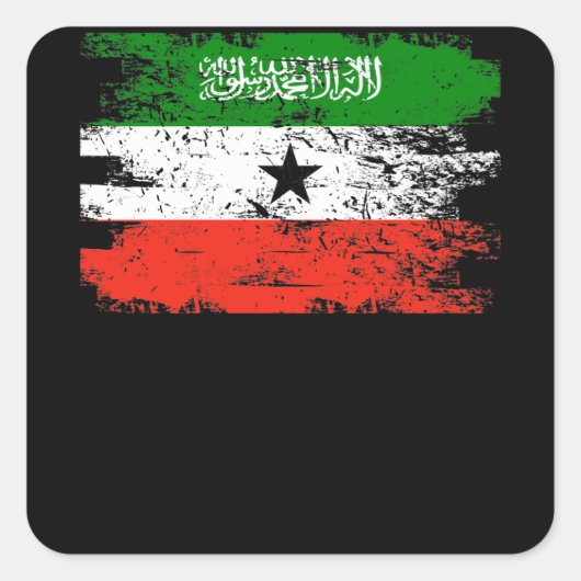 Somaliland Shirt Geschenk Land Vlag Patriottisch Vierkante Sticker (Voorkant)