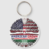 Somaliland Somalilander American USA Tree Roots Sleutelhanger (Achterkant)
