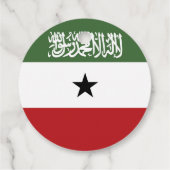 Somaliland vlag bedankjes labels (Achterkant)