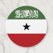 Somaliland vlag bedankjes labels (Voorkant)