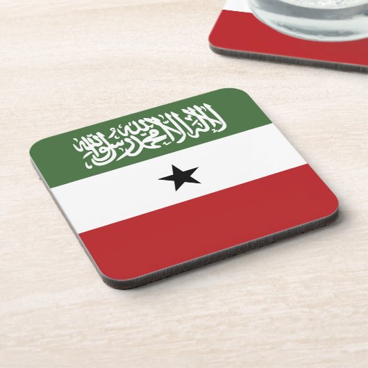 Somaliland vlag bier onderzetter (Linkerzijde)