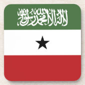 Somaliland vlag bier onderzetter (Voorkant)