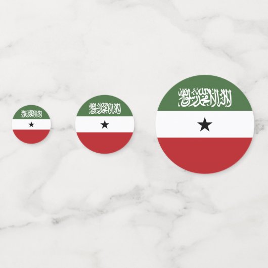 Somaliland vlag confetti (Voorkanten)