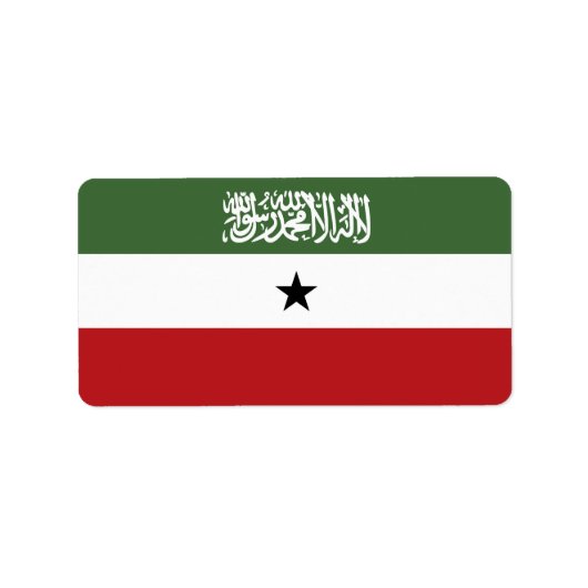 Somaliland vlag etiket (Voorkant)