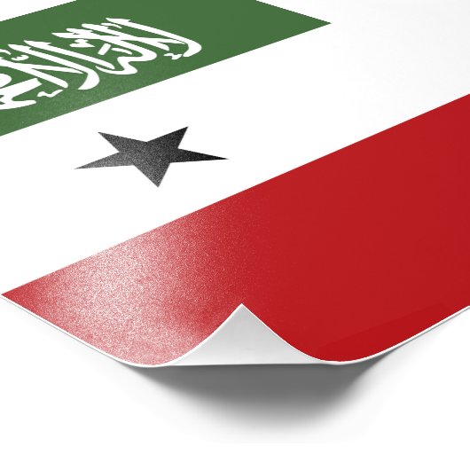 Somaliland vlag foto afdruk (Hoek)