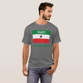 Somaliland vlag met naam in Somalië T-shirt (Voorkant volledig)