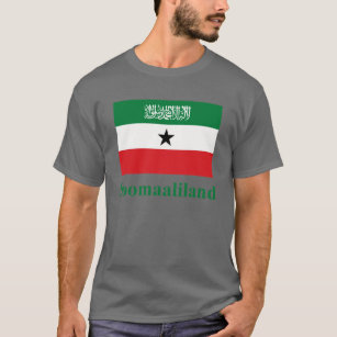 Somaliland vlag met naam in Somalië T-shirt