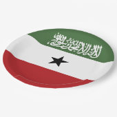 Somaliland vlag papieren bordje (Gekanteld)