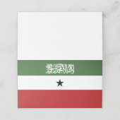 Somaliland vlag plaatskaartje (Buitenkant ongevouwen)