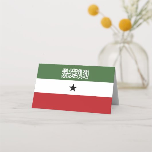Somaliland vlag plaatskaartje (Voorkant)