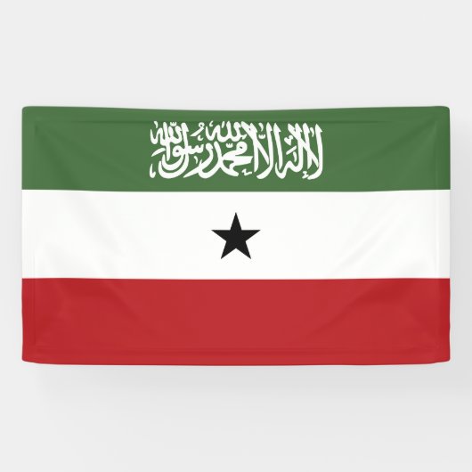 Somaliland vlag spandoek (Horizontaal)