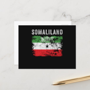 Somaliland vlag Verstoord Briefkaart