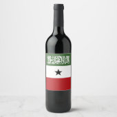 Somaliland vlag wijn etiket (Voorkant)