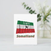Somaliland Waving Flag met naam Briefkaart (Staand voorkant)