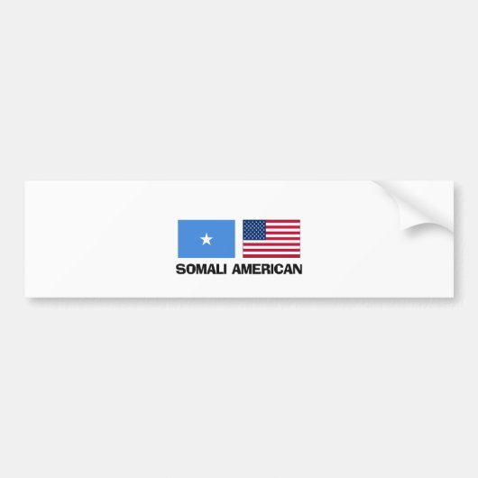 Somalisch Amerikaans Bumpersticker (Voorkant)