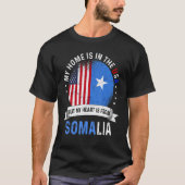 Somalisch - Amerikaans patriothart komt van Somali T-shirt (Voorkant)