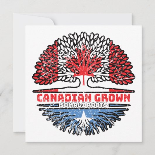 Somalisch Canadees Canada - - Bergvloed Kaart (Voorkant)