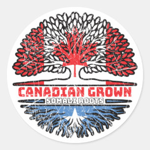 Somalisch Canadees Canada - - Bergvloed Ronde Sticker