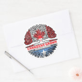 Somalisch Canadees Canada - - Bergvloed Ronde Sticker (Envelop)