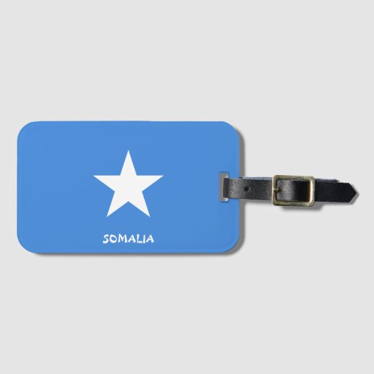 Somalisch nationaal vlagpatriottisch bagagelabel (Voorkant (horizontaal))