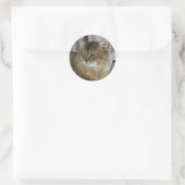 Somalisch, normaal ronde sticker (Tas)