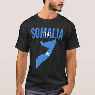 Somalisch Somalië Landkaart Vlag T Shirt